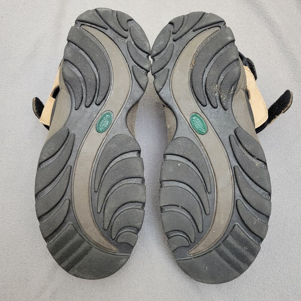 LAND ROVER Sandals Mens Beige Black Size 11 6048 Adjustable Hook and Loop - Picture 11 of 12